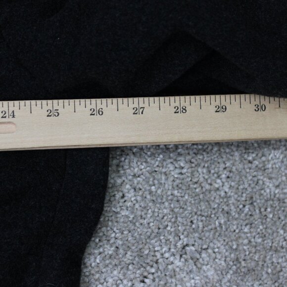 LAUREN Ralph Lauren Peacoat Mens 44R Black Wool Cashmere Blend Overcoat Lined - Picture 14 of 16